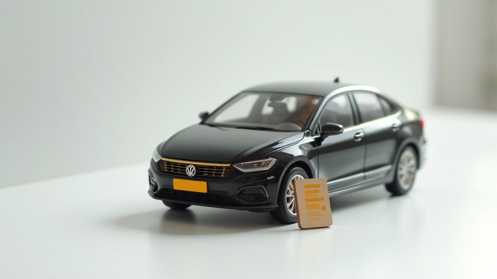 Chauffeur VTC avec sa carte professionnelle et véhicule équipé