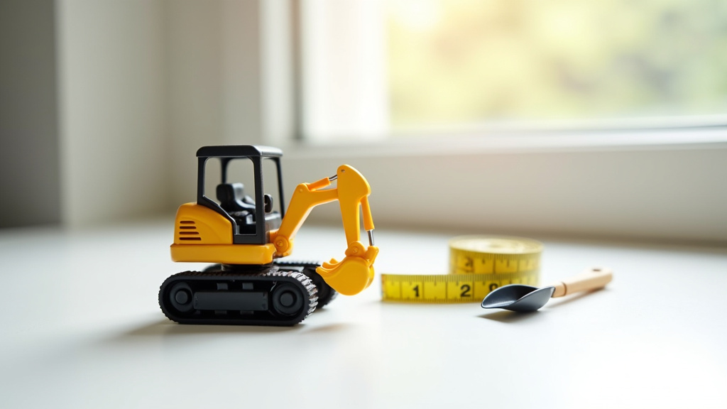 Différents modèles de mini-pelles sur un chantier en 2026