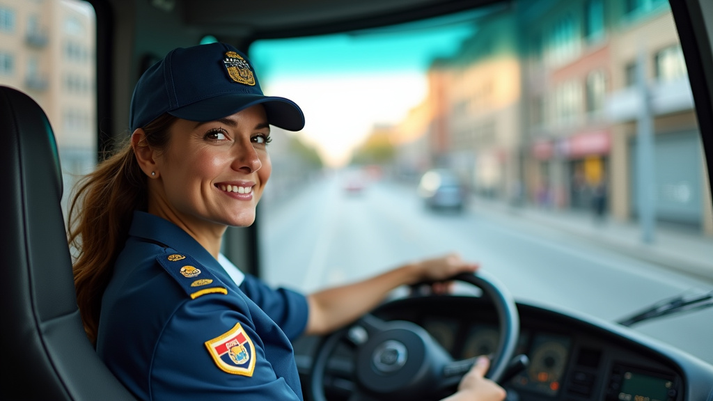 Conducteur de bus aidant une personne âgée à monter dans le bus