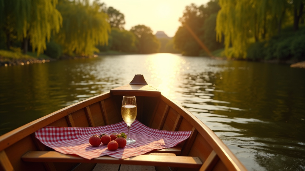 Vue panoramique sur la Loire avec une guinguette en bord de rivière