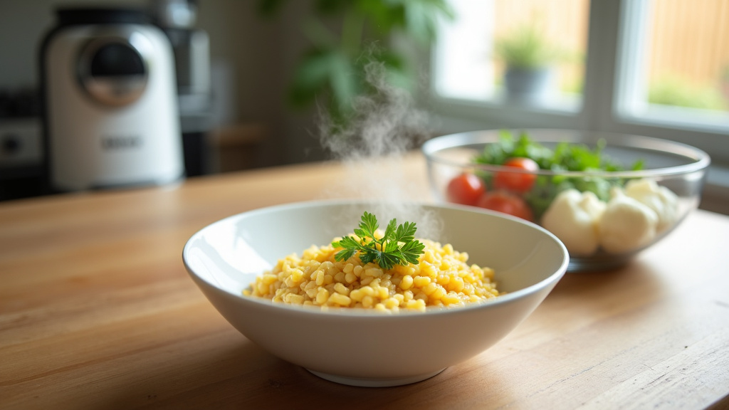 Monsieur Cuisine Connect en action dans une cuisine moderne avec des ingrédients frais