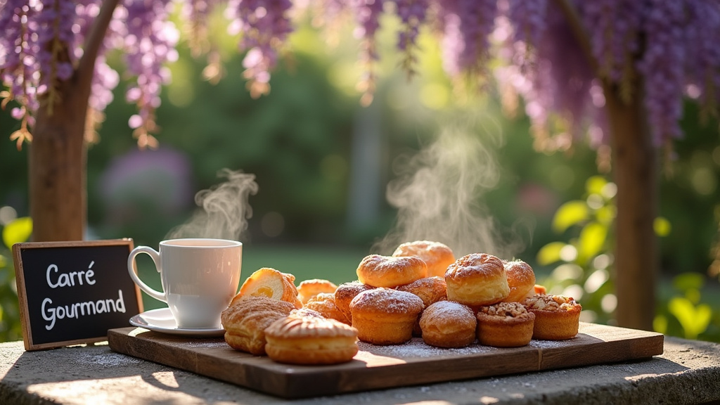 Vitrine de Carré'mand Gourmand à Nantes avec viennoiseries et pains artisanaux