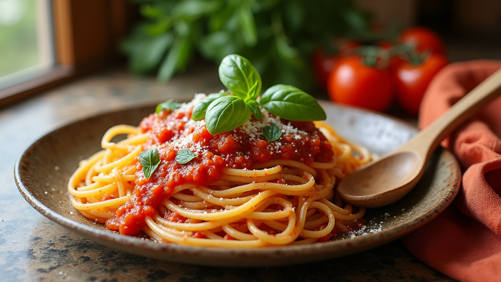 Différentes formes de pâtes italiennes artisanales : orecchiette, fusilli, penne et spaghettis