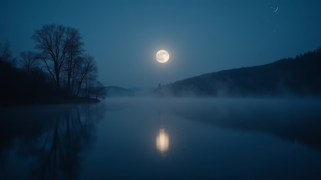 Jardinier travaillant la terre sous la lumière de la lune, symbolisant le jardinage lunaire