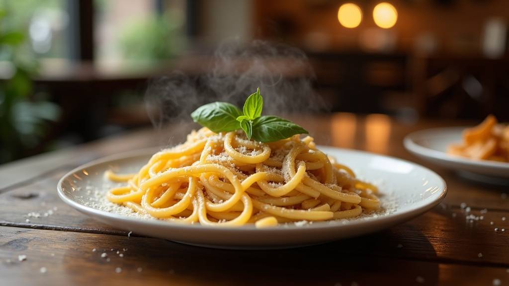 Détail des produits d'épicerie fine italienne exposés chez Cas'al Dente