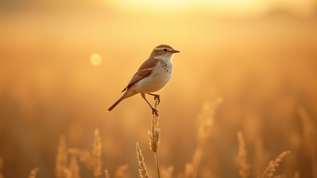 Alouette des champs perchée sur une branche, illustrant le mystère de l'oiseau surnommé la tirelire