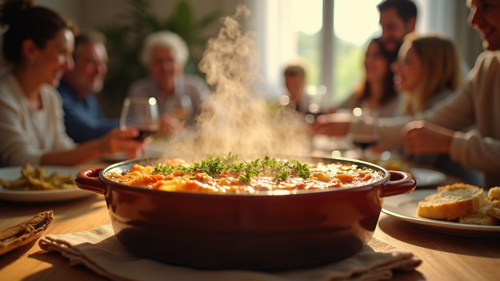 Plat d'axoa basque revisité de Maria avec poivrons colorés et viande mijotée