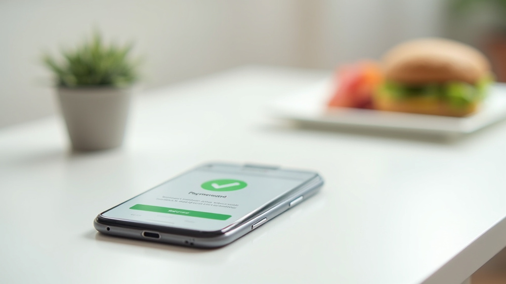 Étudiant utilisant le QR code Pop & Pay pour payer son repas