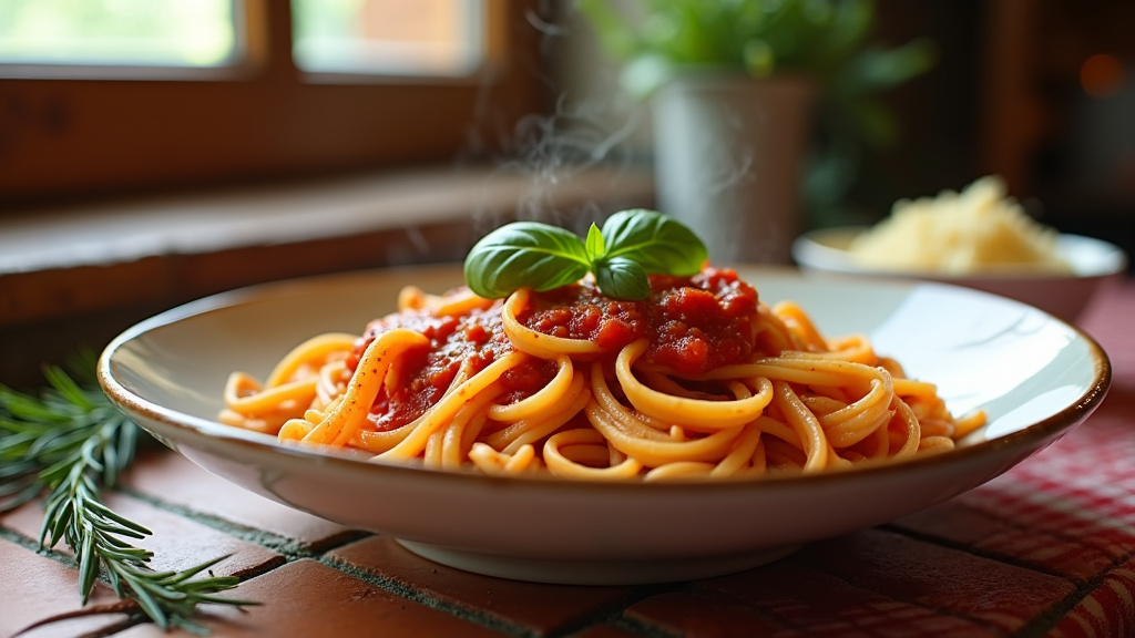 Chef italien préparant des pâtes fraîches dans une cuisine professionnelle