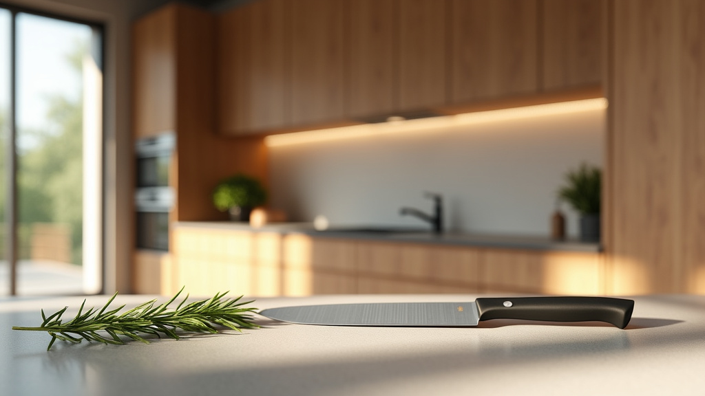 Plan de cuisine sur mesure avec îlot intégré et rangements optimisés